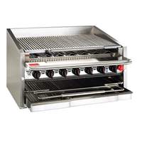Magikitch'n 60in Low Profile Countertop Gas Charbroiler with Ceramic Coals - APM-SMB-660 