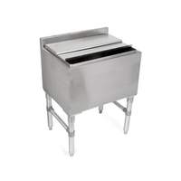 John Boos UBIB-2136-X 36" x 21" Insulated Underbar Ice Bin w/ 2-Piece Sliding Lid
