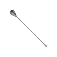 Winco After 5 Crafted Steel Finish 12in Bar Spoon - BABS-12CS 