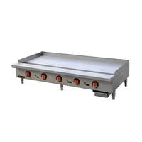 Sierra 72" Countertop Thermostatic Gas Griddle w/ 3/4" Thick Plate - SRTG-72