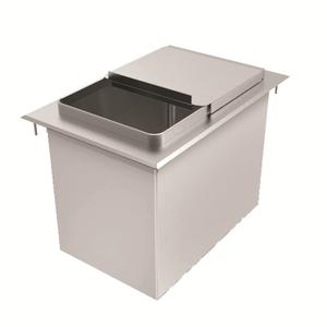 GSW USA IB2818 28" x 18" Drop-In 62 lb. Capacity Ice Bin w/ Sliding Cover