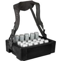Iowa Rotocast Plastics Black Portable Can & Bottled Beverage Hawker - MULTI HAWKER ELITE