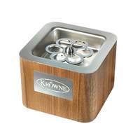Krowne Metal Royal Series Drop-in Liquid CO2 Glass Froster with Wood Finish - KR-LC2GF-TT-W 