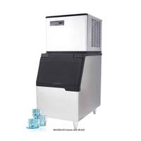 IceTro 367lb Ice Machine Half Cube & 350lb 30in Ice Storage Bin - IM-0350-AH + IB-033 