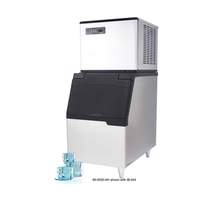 IceTro 551lb Ice Machine Half Cube & 440lb 30in Ice Storage Bin - IM-0550-AH + IB-044 