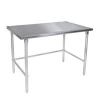 John Boos 108" x 36" 16 Gauge Open Base Stainless Steel Top Work Table - ST6-36108SBK