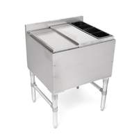 John Boos 36in Stainless Underbar Ice Bin with 10-circuit cold plate - UBIB-2136-CP10-X 