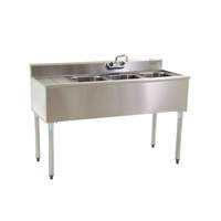 Eagle Group 1800 Series Underbar 3 Compartment Stainless Steel Sink - B4L-18-X 