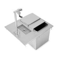John Boos 21" x 18" Drop-In Ice & Water Unit with Glass Filler Faucet - PB-DIIBWS2118-P-X