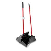 Libman Commercial Deluxe Lobby Dust Pan & Broom with Hanger Hole - 1193