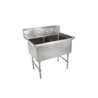 John Boos E-Series 2-compartment 16"x20"x12" Stainless Steel Sink - E2S8-1620-12-X