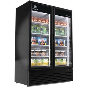 Beverage Air Marketeer™ 42.97cuft 2 Glass Door Black Freezer Merchandiser - MTF53-1B