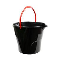 Libman Commercial 3 Gallon Round Black Polypropylene Utility Bucket - 517