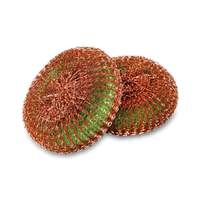 Libman Commercial Woven Copper Scrubber with Sponge Core - 2 Per Pack - 1239 