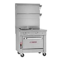 Southbend Platinum Series 36in Heavy Duty Gas Range With 24in Griddle - P36N-BTT 