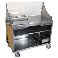 Cadco Mobile Demo/Sampling Cart with Full Size Buffet Server - CBC-DC-L* 