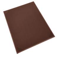 Winco Letter Size Brown Single View Menu Cover - LMS-811BN 