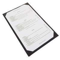 Winco Legal Size Gray Single View Menu Cover - LMS-814GY 