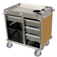 Cadco MobileServ (3) Airpot Well Back Loading Mobile Beverage Cart - BC-4-L* 