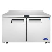 Atosa 48" Wide Two Section Solid Door Work Top Freezer - MGF8413GR