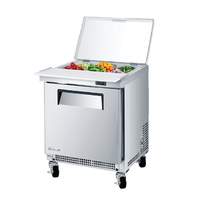 Turbo Air 24" 6 Pan Sandwich Salad Prep Unit With Clear Lid - MST-24S-N6