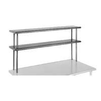 Eagle Group 63.5" x 10" Stainless Steel Table Mounted Double Overshelf - DOS-HT4