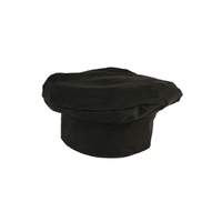 Mercer Culinary Millenia Black Poly/Cotton Adjustable Basic Beret Chef's Hat - M60110BK 