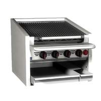 Magikitch'n 24in High Production Countertop Gas Coal Charbroiler - CM-SMB-624 