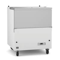Kelvinator 34" School Milk Crate Cooler w/ White Painted Steel Exterior - KCHMC34