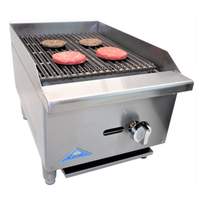 Comstock Castle 16in Wide Countertop Gas Lava Rock Charbroiler - CCELB16 