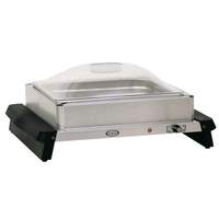 Cadco WTBS-12P Countertop 1/2 Size Buffet Warmer with Clear Lift Off Lid 
