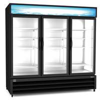 Kelvinator 72 Cuft (3) Glass Door Refrigerated Merchandiser - KCHGM72R