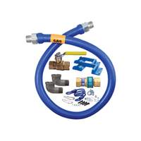Dormont 72in Blue Hose 3/4in Gas Connector Kit with Quick Disconnect - 1675KIT72PS 