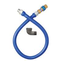 Dormont 24" Blue Hose™ 3/4" Moveable Gas Connector Hose Assembly - 1675BPQ24