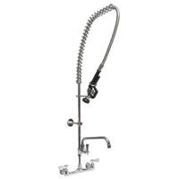 BK Resources WorkForce 8in OC Pre-Rinse Assembly with 6in Add-on Faucet - BKF-VSMPR-WB-AF6-G 