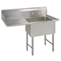 BK Resources 1 Compartment 24x24x14 with (1) 24in Left Drainboard - BKS-1-24-14-24LS 