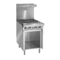 Imperial Pro Series 24in (4) Burner Gas Range with Open Cabinet Base - IR-4-XB 