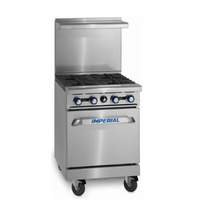 Imperial Pro Series 24in (2) Open Burners & 12in Griddle Gas Range - IR-2-G12-XB 