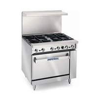 Imperial Pro Series 36in Gas Range with (4) Extra Wide Open Burners - IR-4-S18 