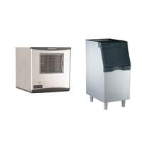 Scotsman Prodigy Plus 420lb Air Cooled Nugget Ice Machine & 370lb Bin - NS0422A-1+ B322S 