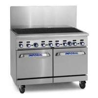 Imperial Pro Series 48" Gas Radiant Chabroiler Range w/ 2 Ovens - IR-48BR-220