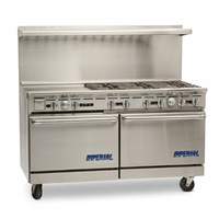 Imperial Pro Series 60in (6) Burner Gas Range with 24in Griddle - IR-6-G24-CC 