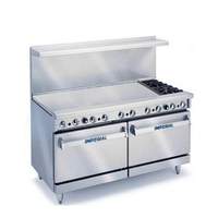 Imperial Pro Series 60in Gas (2) Burner & 48in Griddle Range with Ovens - IR-2-G48-C 