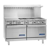 Imperial Pro Series 72in Gas (8) Burner Range with 24in Griddle & Oven - IR-8-G24-XB 