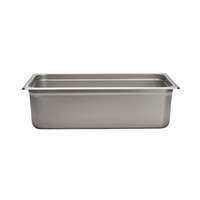 Browne Foodservice 578002 7 Quart Divided Full Size Steam Table Pan  Stainless
