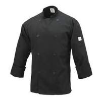 Mercer Culinary Genisis Unisex Black Long Sleeve Chef Jacket - XXL - M61010BK2X 