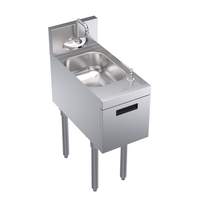 Krowne Metal Free Standing Underbar Hand Sink Unit With Electronic Faucet - KR24-12ST-E 