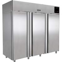 U-Line Commercial 74cuft (3) Solid Door Self Contained Reach-In Refrigerator - UCRE585-SS71A 