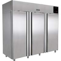 U-Line Commercial 72 cu ft (3) Solid Door Self-Contained Reach-In Freezer - UCFZ585-SS71A