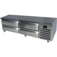 U-Line Commercial 72" W Commercial (4) Drawer Refrigerated Chef Base - UCRB572-SS61A